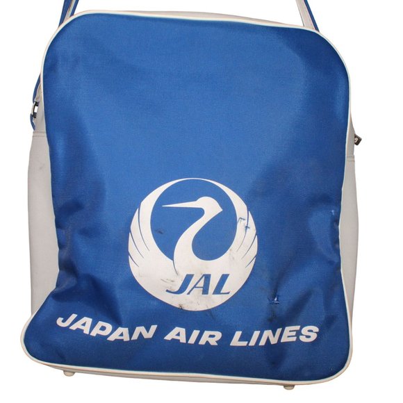 Vintage JAL JAPAN AIRLINES Cabin Crew Shoulder Flight Travel Tote Bag Carry On - Picture 2 of 15